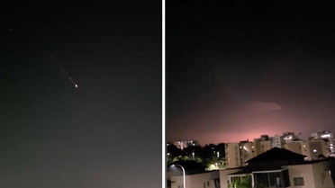 İran'ın misillemesinde bir füze Tel Aviv'e isabet etti