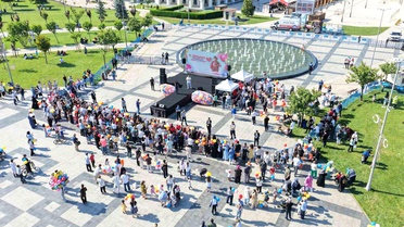 Sancaktepe'de Metehan bebek için gökyüzüne balonlar bırakıldı