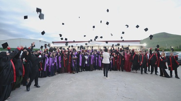 AİÇÜ’nün Patnos yerleşkesinde mezuniyet coşkusu yaşandı
