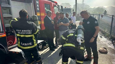 Alevler çatıyı sardı, korku dolu anlar yaşandı