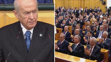 Bahçeli, parti grubunda A Milli Takım için hazırlattığı marşı dinletti
