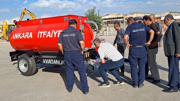 Beypazarı'na Yangınla Mücadele İçin Su Tankerleri
