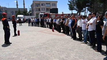 Mardin'de Yangın Söndürme Tatbikatı