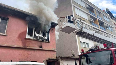 İki katlı müstakil evde çıkan yangın korkuttu