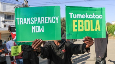 Nanyuki'de Ebola Karantina Tesisi Protestosu