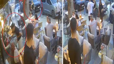 Ortaokul öğrencisi kavgada öldürüldü; bıçaklandıktan sonra kafeye sığındığı anlar kamerada