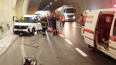 Ayvacık'ta Trafik Kazası Tatbikatı
