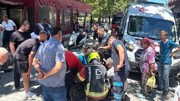 Burhaniye'de Çocuk Elektrikli Bisikletten Yaralandı