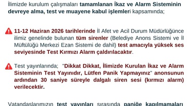 Bartın'da afetler için ikaz ve alarm sistemi kuruldu