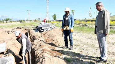 Başkan Taşkın, altyapı çalışmalarını yerinde inceledi