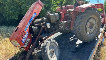 Traktör Devrildi, Sürücü Hayatını Kaybetti