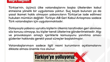 İletişim Başkanlığı'ndan 'kaçak mülteci' iddiasına yalanlama