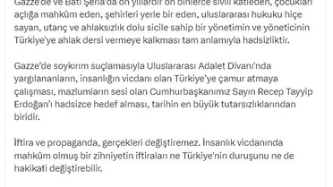 Duran'dan Gazze tepkisi: Hadsizlik