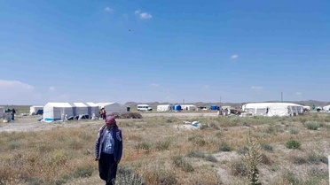 Karapınar'da mevsimlik tarım işçilerinin kaldığı çadır kentte inceleme
