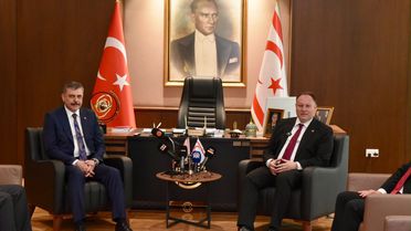 KKTC Başbakanı Ünal Üstel, Bakan Çiftçi'yi Ağırladı