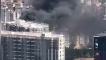 Maltepe'de İnşaat Yangını