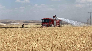 Mardin'de 300 Dönüm Tarla Yandı