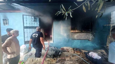 Mersin'de evde çıkan yangın korkuttu