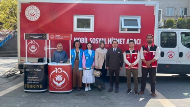 Mobil Sosyal Hizmet Aracı Tekkeköy'de