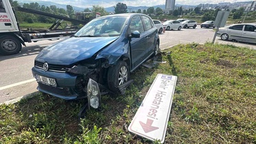 Samsun'da Kavşakta Trafik Kazası