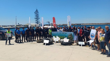 Enez'de Deniz Dibi Temizliği