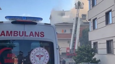 Gebze'de dairede yangın çıktı