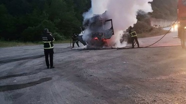 Bozüyük'te Çekici Yangını