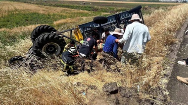 Diyarbakır'da Traktör Kazası: Sürücü Yaralandı