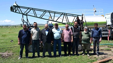 İnönü Belediyesi'nden çiftçilere su desteği