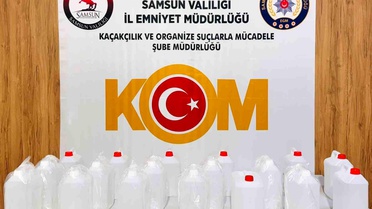 Samsun'da Kaçak Alkol Operasyonu
