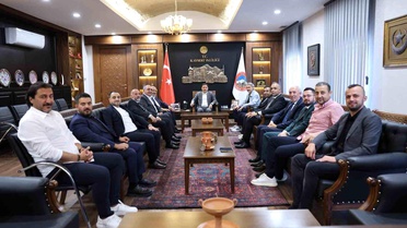Vali Çiçek, Kayserispor'un Yeni Başkanını Kabul Etti