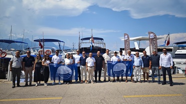 Kemer'de Mavi Bayrak Töreni