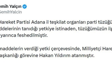 MHP Adana Teşkilatı Feshedildi