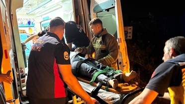 Hatay'da Motosiklet Dereye Uçtu