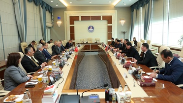 AYM Başkanı Türkmen Heyetini Kabul Etti
