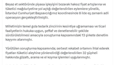 Beyaz Et Sektöründe Operasyon: 32 Gözaltı