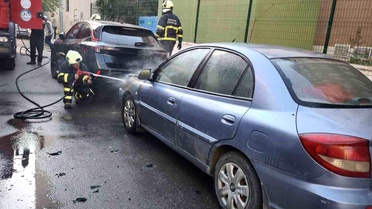 Batman'da Park Halindeki Araçta Yangın