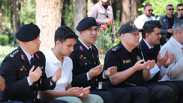 Jandarma'nın 187. yılında Burdur'da şehitlik ziyareti