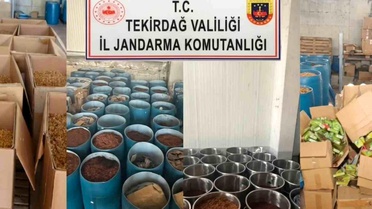 Tekirdağ'da 84 Milyon TL'lik Kaçak Tütün Ele Ge geçti