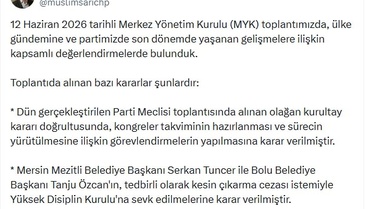 CHP'de İki Belediye Başkanı Disiplin Kurulu'na Sevk Edildi