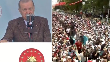 Cumhurbaşkanı Erdoğan'dan CHP'nin yüzde 46 oy aldığı kentte gövde gösterisi
