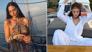 Dizi final yaptı ünlü oyuncu Demet Özdemir tatile çıktı, teknenin fiyatı dudak uçuklattı