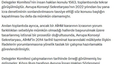 Türkiye'den AİHM Uyarısı