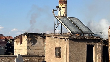 Nevşehir'de Çatı Yangını