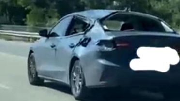 Eskişehir'de Hasarlı Araç Dikkat Çekti