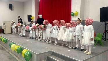 Miniklerden Renkli Kur'an Kursu Gösterisi
