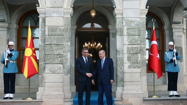 Erdoğan, Kuzey Makedonya Başbakanı Mickoski'yi kabul etti