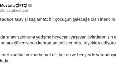Bakan Çiftçi'den Polis Teşekkürü