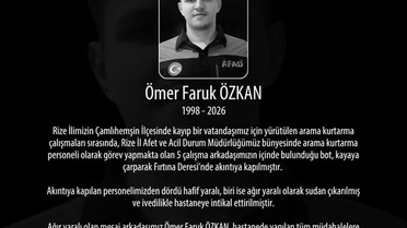 AFAD Personeli Ömer Faruk Özkan Hayatını Kaybetti