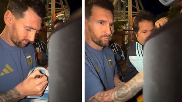 Messi'den alkış alan hareket! Tekerlekli sandalyedeki gazeteciyi geri çevirmedi
